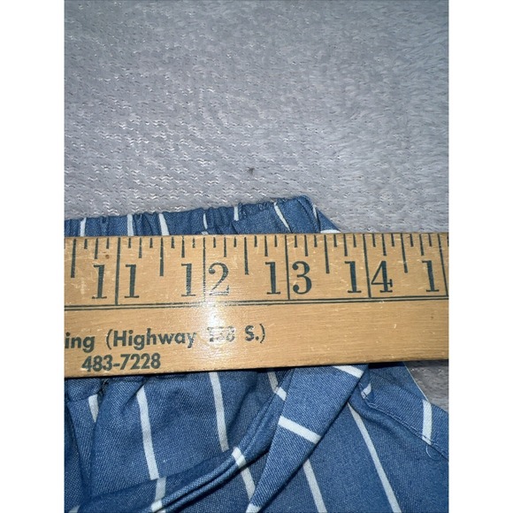 Lamiar Pants Womens Size TU Blue High Waisted Straight Regular Wide Leg Casual - Picture 4 of 11